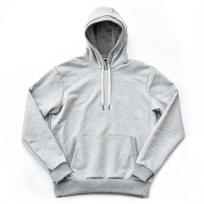 Pullover Hooded Sweatshirt – Heather Grey